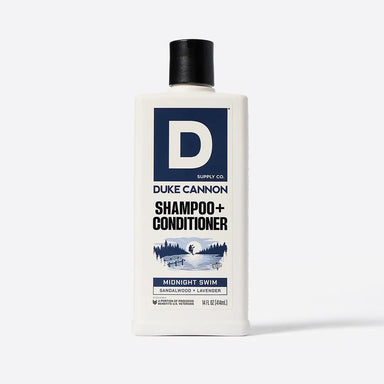 Duke Cannon shampoo and conditioner midnight swim