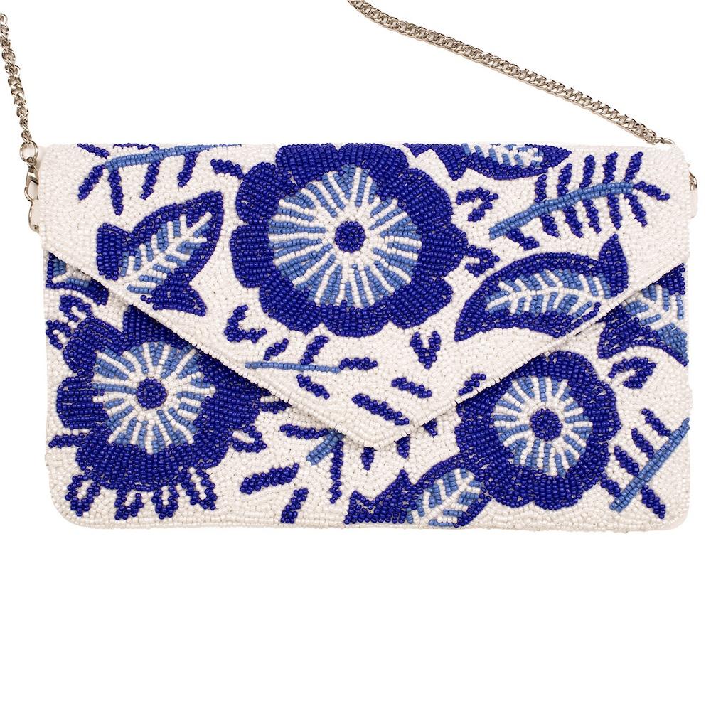 Floral Beaded Clutch