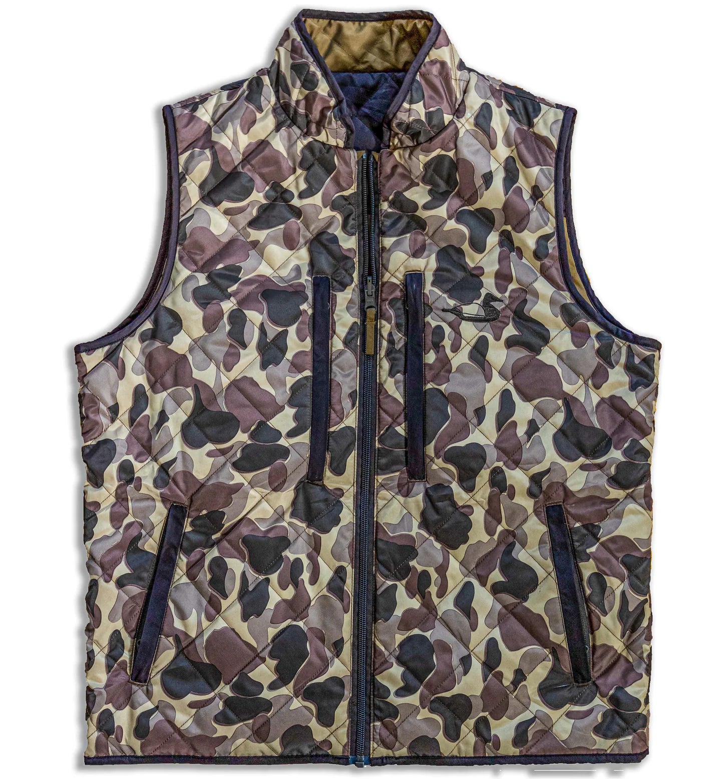 South Creek Reversible Vest 2.0 in Frogskin Camo by Dixie Decoys