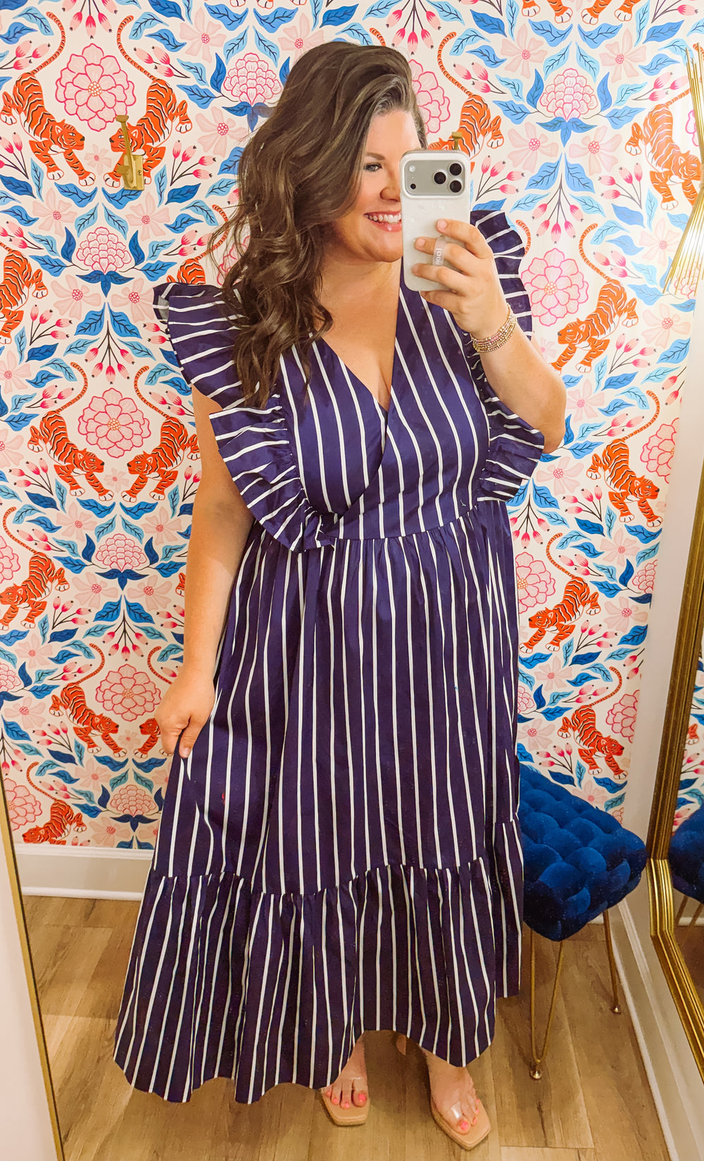 The Fairness Poplin Midi Dress (1X-3X)