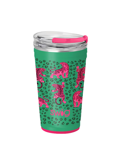 Easy Tiger Party Cup by Swig Life tiger chic print cup travel