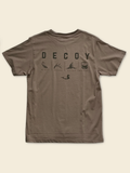 The Elements T-Shirt carries all four marks on a 100% cotton short-sleeve tee for the man whose year moves through more than one season and more than one pursuit.