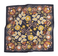 navy and floral bandana