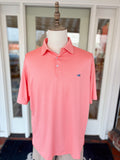 Ennis Performance Polo in Coral pink By Southern Marsh athletic collared golf shirt 