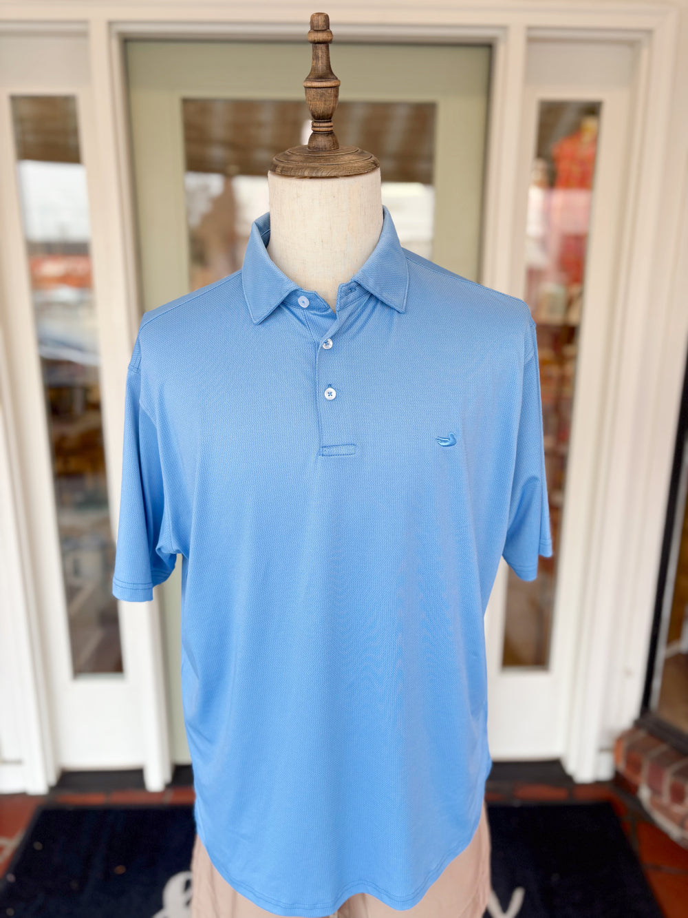 Ennis Performance Polo in Lilac Blue By Southern Marsh athletic golf shirt collared 