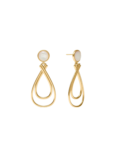 Essex Stone Earring in Mother of Pearl 