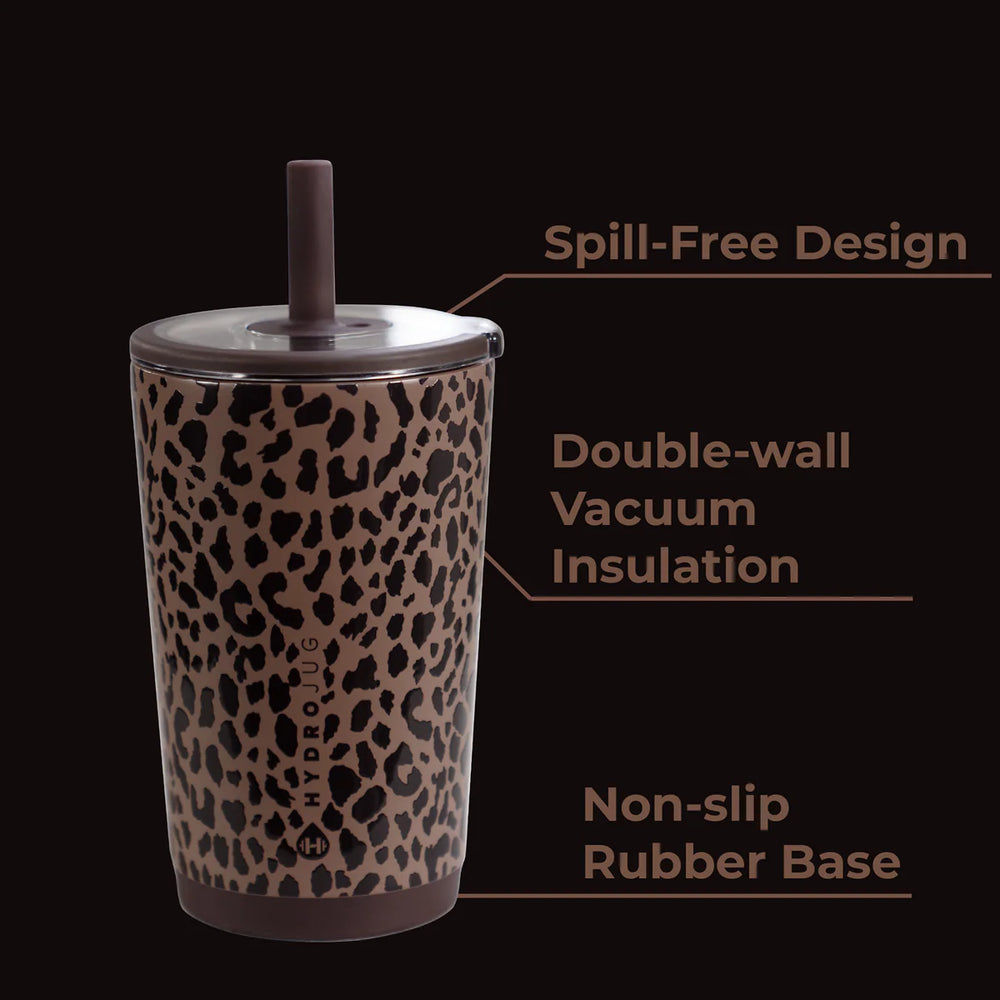 Brown Leopard 14oz Everyday Tumbler by Hydrojug