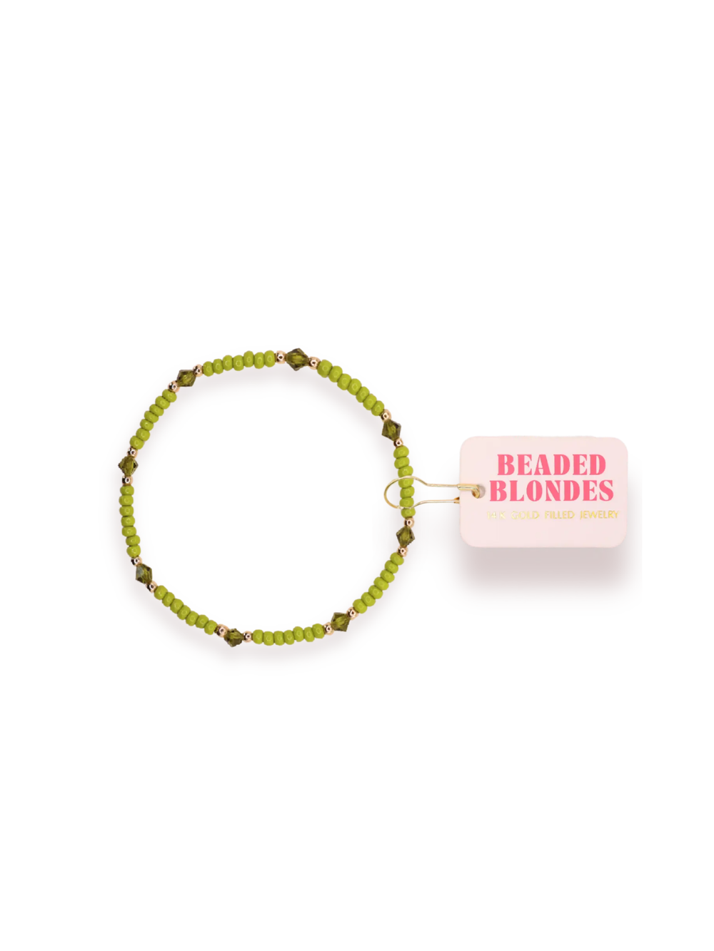 Green beaded bracelet 