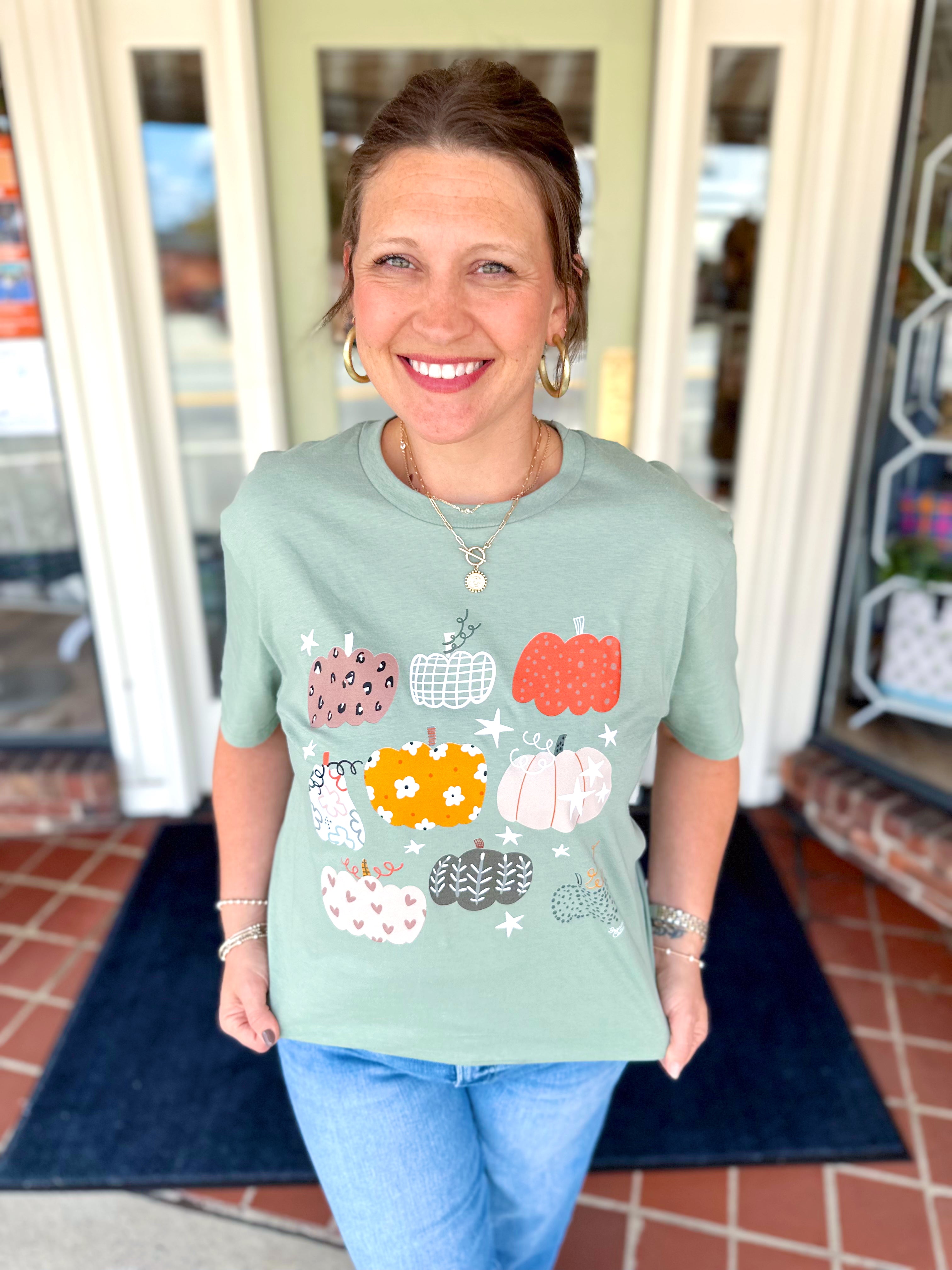 Pattern Pumpkins Tee