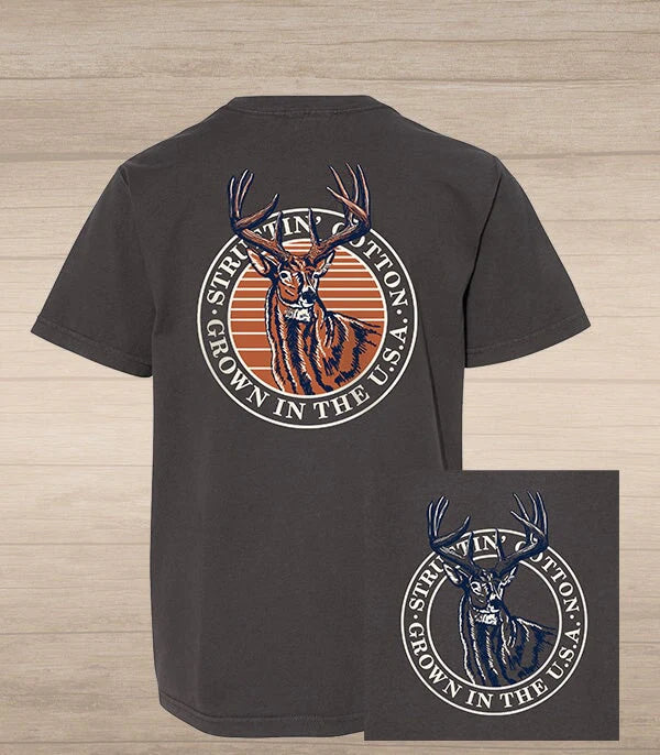 Youth Whitetail Badge Tee by Struttin' Cotton