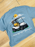 golf cart with gun rack tee