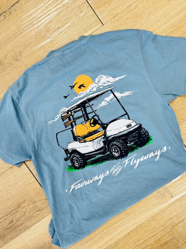 golf cart with gun rack tee
