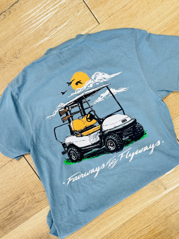 golf cart with gun rack tee