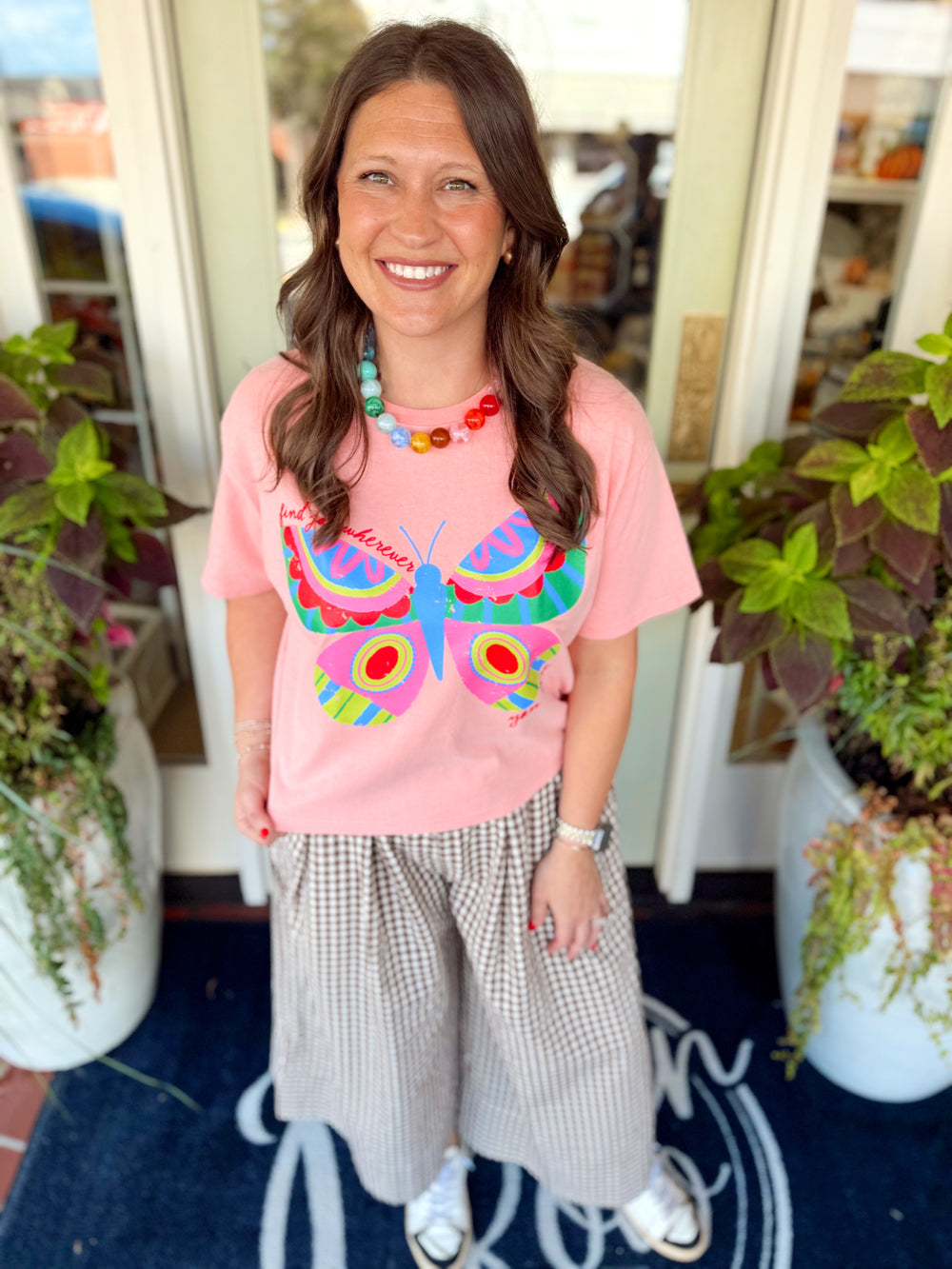 Find Joy Wherever You Are Cropped Tee by Poppy and Pine