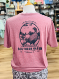 Finest Pheasant-SEAWASH Branding Tee in Wine by Southern Marsh co