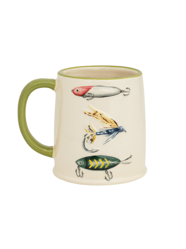 Fishing Lures Retreat Mug outdoors woodland