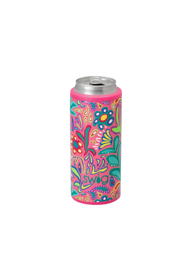 Flora Rosa 12oz Skinny Can Cooler by Swig Life