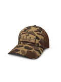 Unleash your inner duck hunter with the FrogSkin Camo Hat, inspired by the legendary duck hunter's camo pattern. 