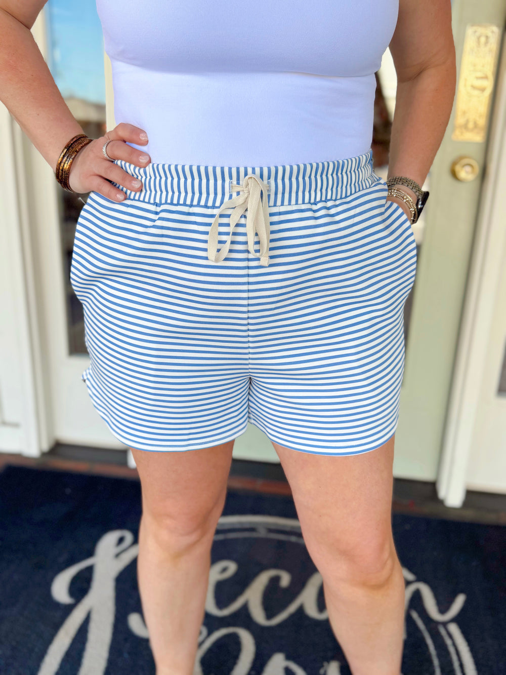The Ella Striped Shorts