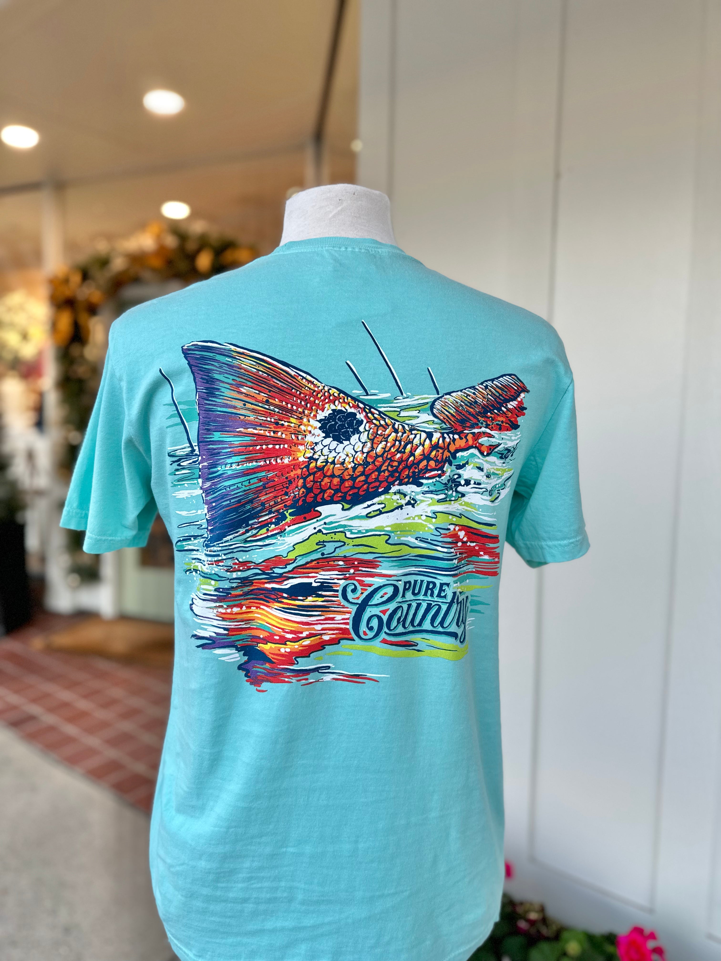 Redfish Tail Tee by Pure Country