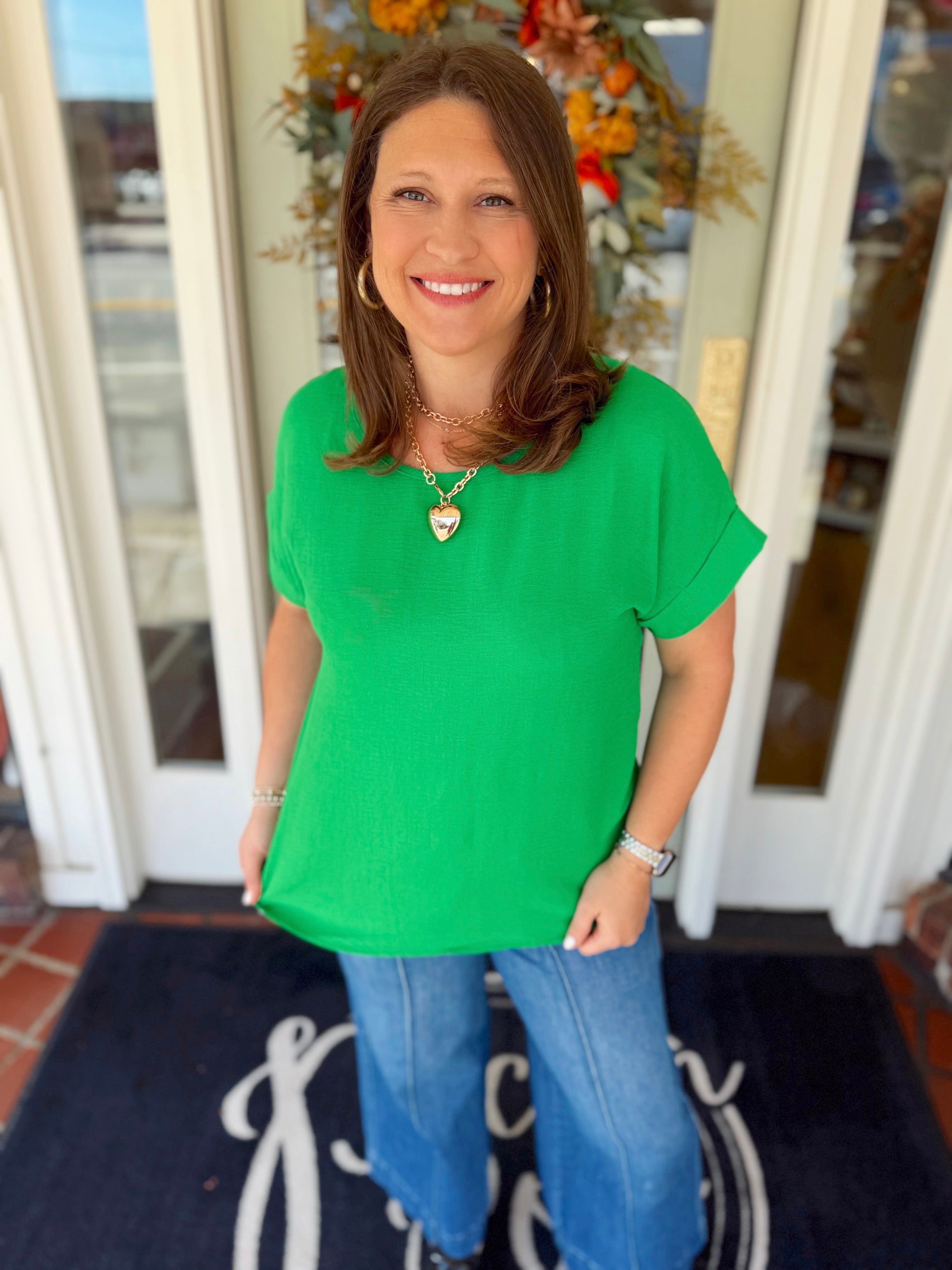 Jenna’s New Favorite Top in Kelly Green