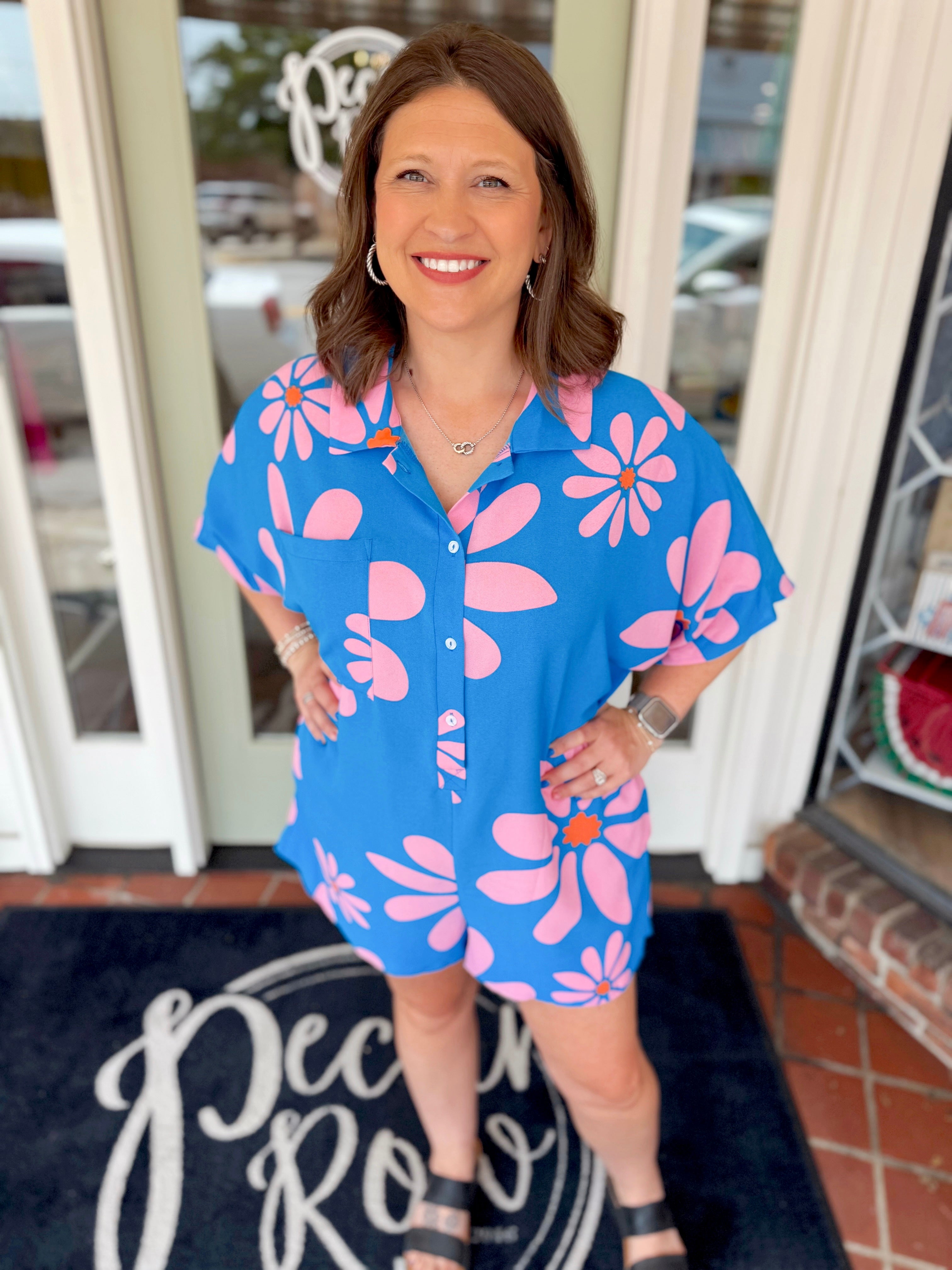 The Hamptons Floral Romper