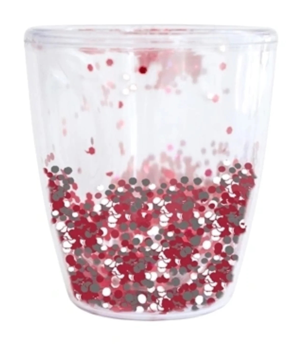 Red Glitter Wine Cup