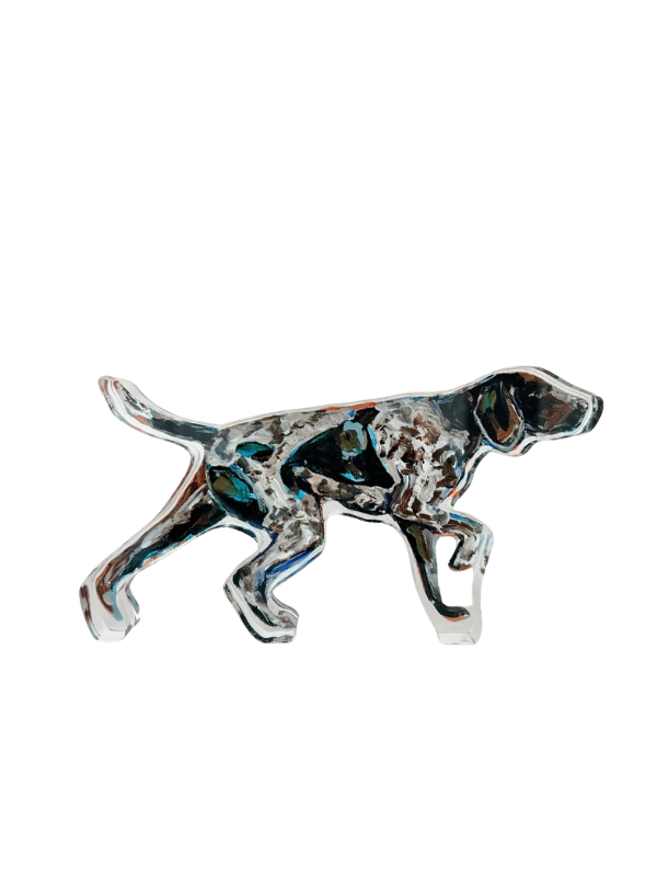 German shorthaired pointer acrylic cutout figurine decor home hunting outdoors