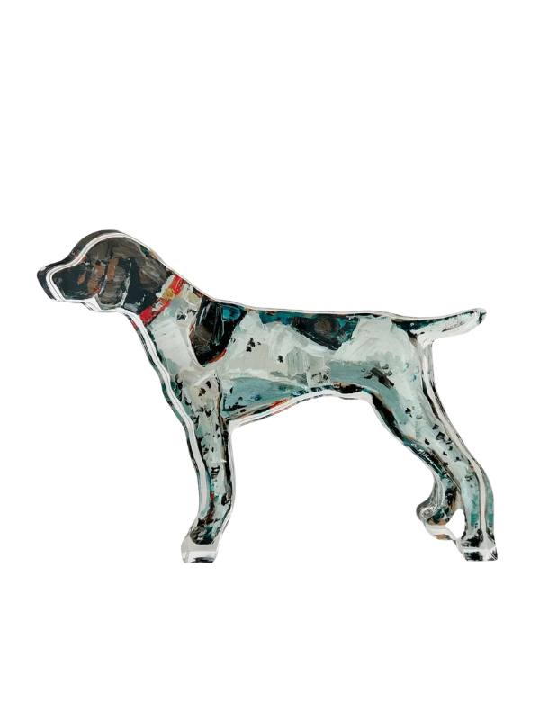 German shorthaired pointer standing figure outdoors hunting decor 