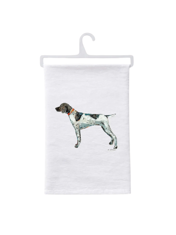 German shorthaired pointer bird dog Standing Tea Towel Kitchen Hunting 