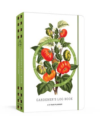 Waterproof Gardener's Log Book with tomato illustration on the front cover
