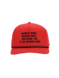 red and black georgia hat 