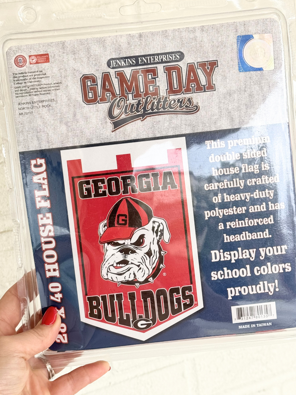 Georgia Bulldogs 28x40 House pole Flag