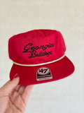 Georgia Bulldogs Script Captain Rope Hat red black dawgs uga