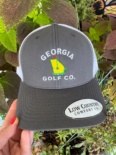gray hat with yellow GA state with flag