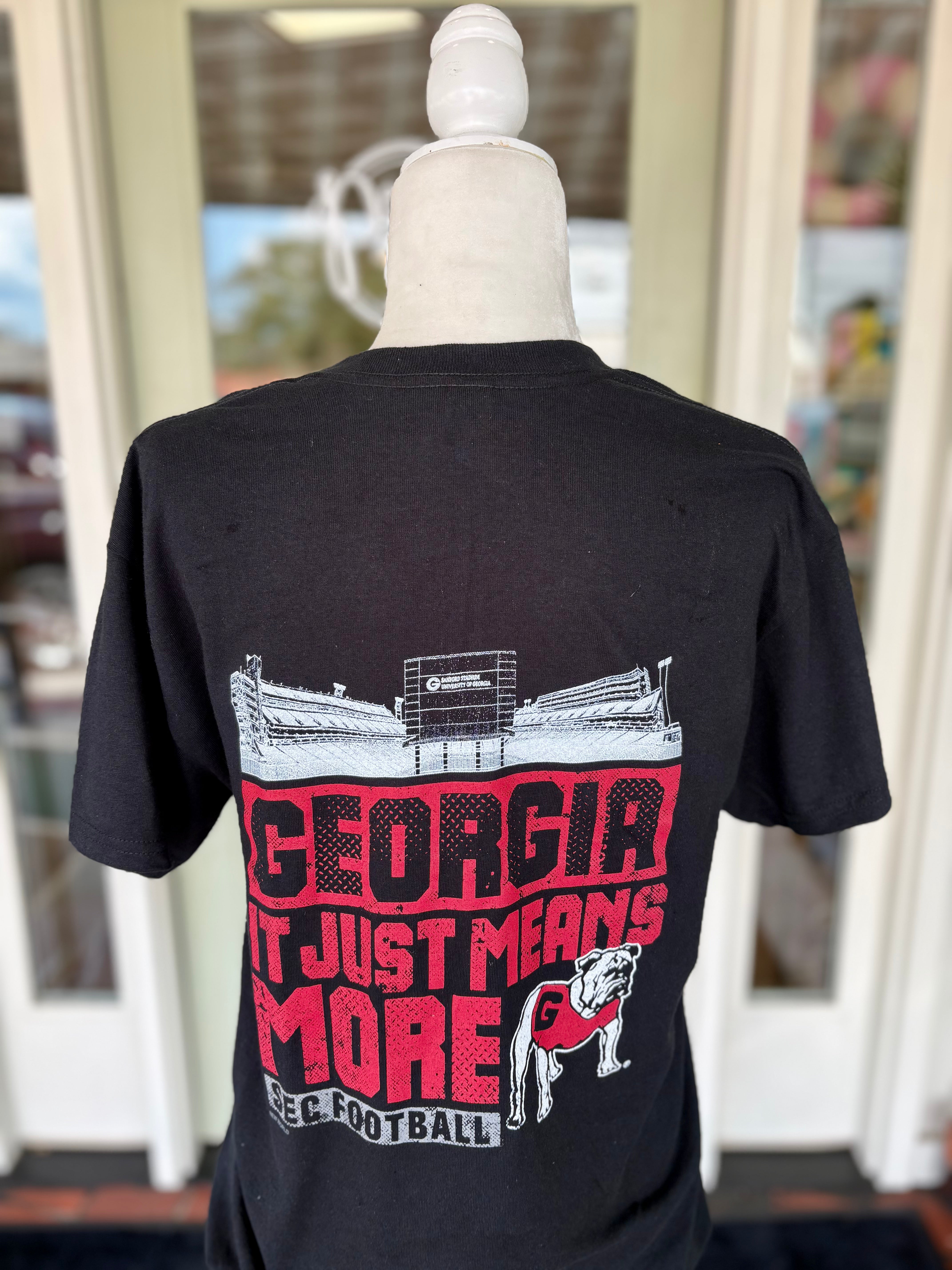Georgia It Just Means More Tee SEC football bulldog 