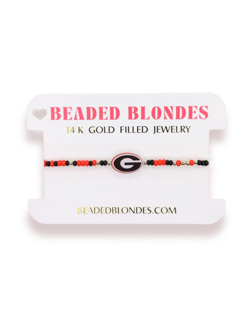 red and black ga logo bracelet 