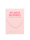GA charm gold necklace