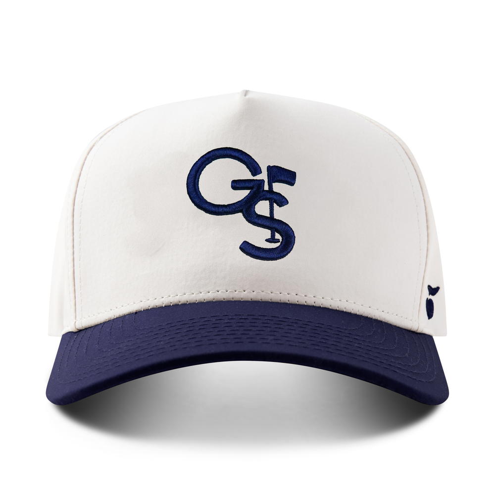 blue and cream golf GSU hat