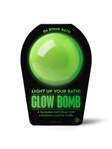 Glow bath fizzer with surprise inside