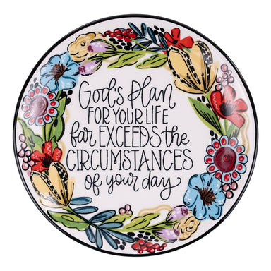 small floral wreath trinket tray 