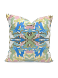 Decorative pillow with a multicolored abstract pattern 