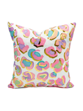 Decorative pillow with colorful abstract pattern