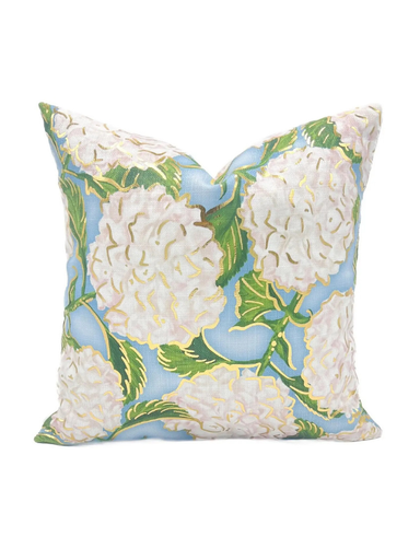 Decorative pillow with floral pattern