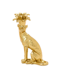Gold Leopard Taper Candlestick Holder chic home decor 