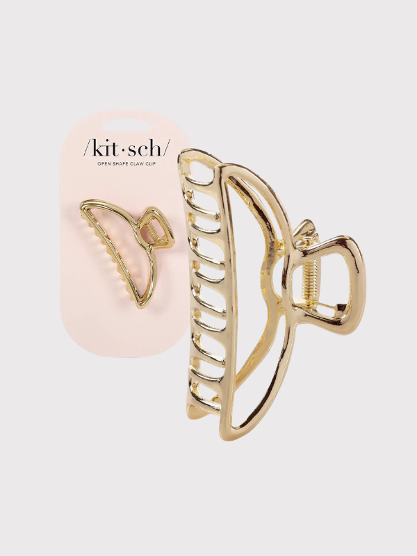 Gold hair clip by kitsch