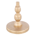 Gold brushed wood base for decorative toppers