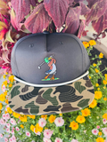 duck golfing on a black and camo