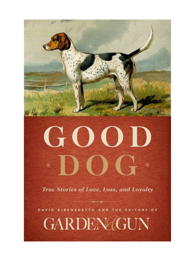 Book cover of 'Good Dog' with a dog illustration on a red background