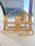 Grace Clear Bag in Gold stadium bag